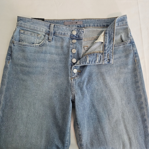 Joe’s Jeans High Rise Straight Crop Aruna Wash Button Fly Denim Size 32 NWT - Picture 5 of 12